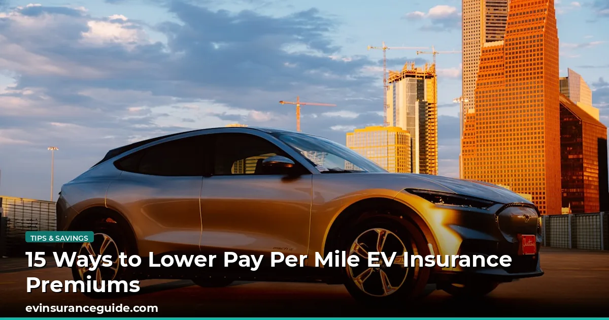15 Ways to Lower Pay Per Mile EV Insurance Premiums