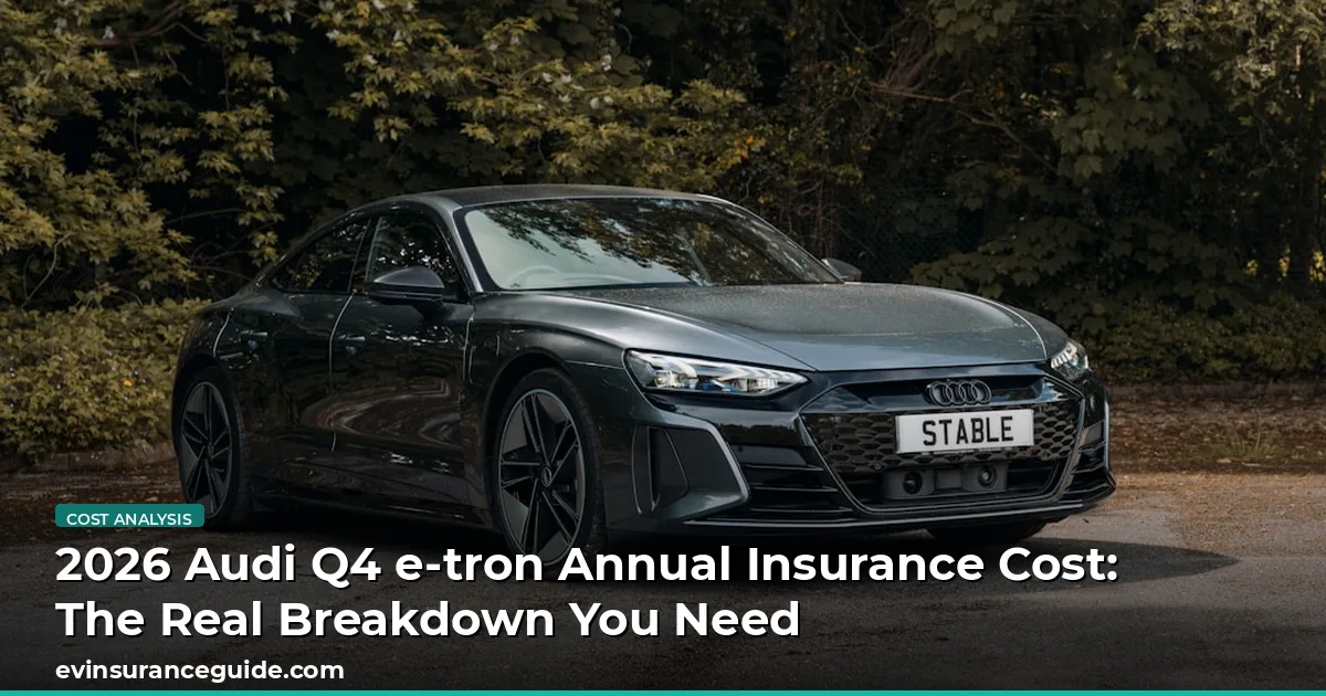 2026 Audi Q4 e-tron Annual Insurance Cost: The Real Breakdown You Need