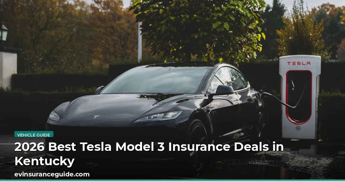 2026 Best Tesla Model 3 Insurance Deals in Kentucky