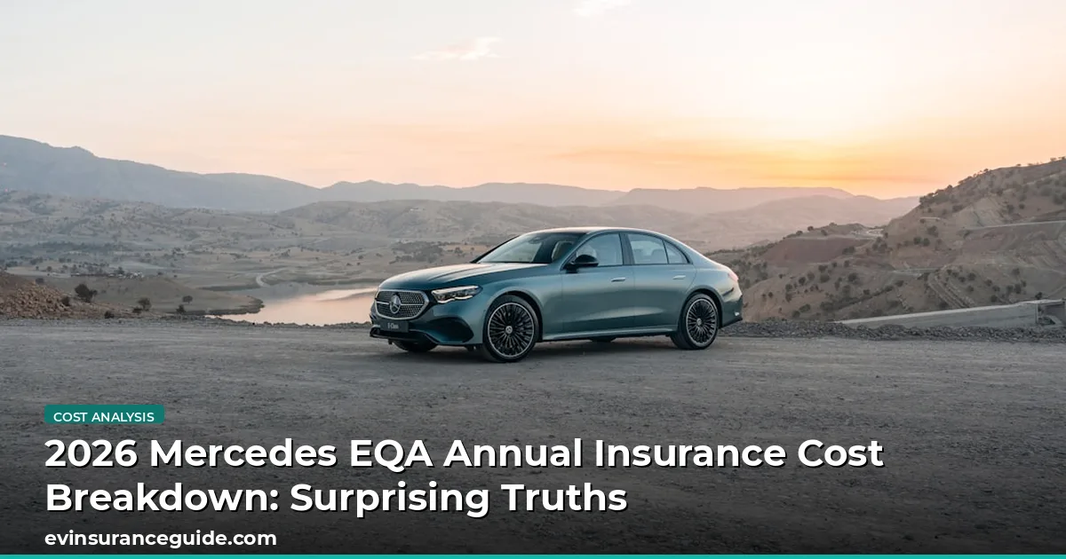 2026 Mercedes EQA Annual Insurance Cost Breakdown: Surprising Truths