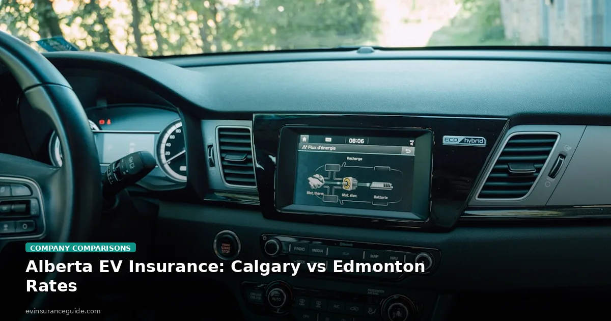 Alberta EV Insurance: Calgary vs Edmonton Rates