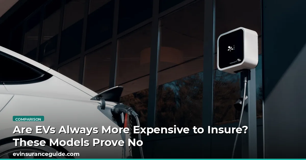 Are EVs Always More Expensive to Insure? These Models Prove No