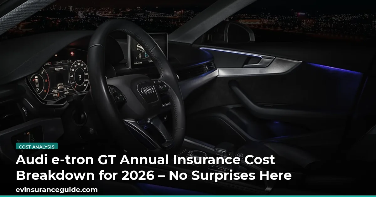 Audi e-tron GT Annual Insurance Cost Breakdown for 2026 – No Surprises Here