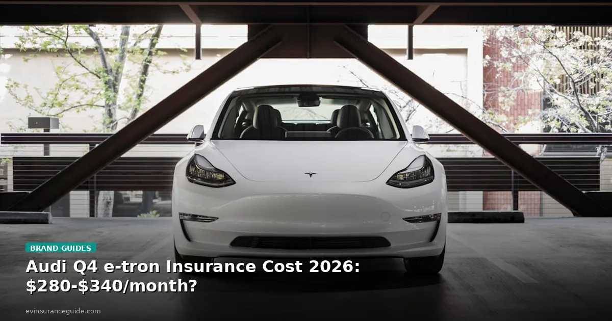 Audi Q4 e-tron Insurance Cost 2026: $280-$340/month?