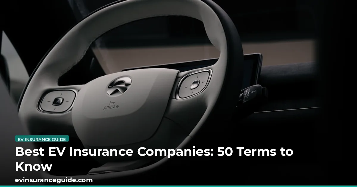 Best EV Insurance Companies: 50 Terms to Know