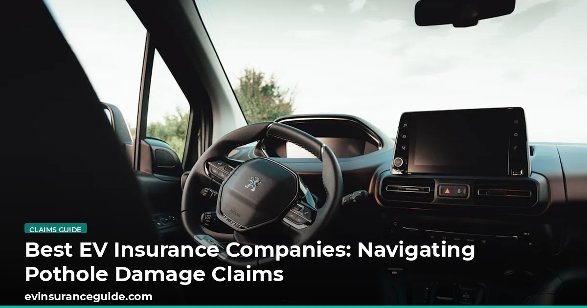 Best EV Insurance Companies: Navigating Pothole Damage Claims