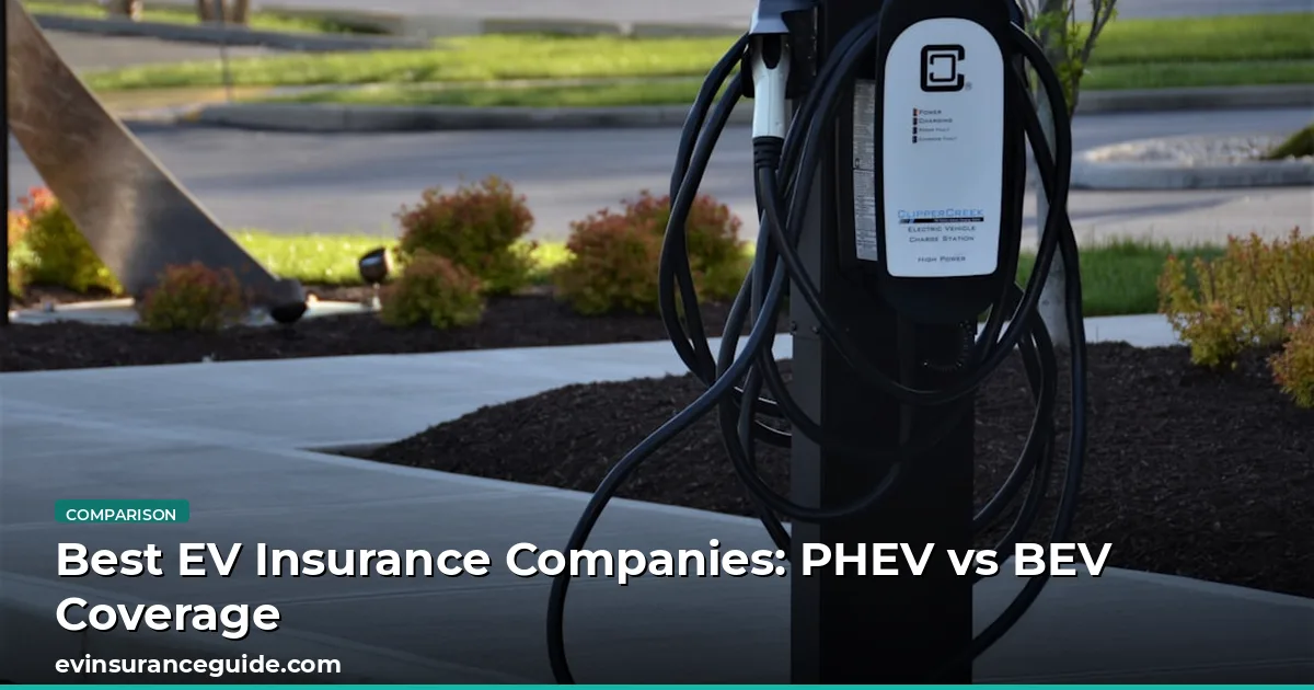 Best EV Insurance Companies: PHEV vs BEV Coverage