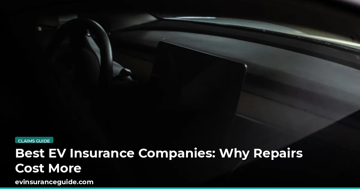 Best EV Insurance Companies: Why Repairs Cost More