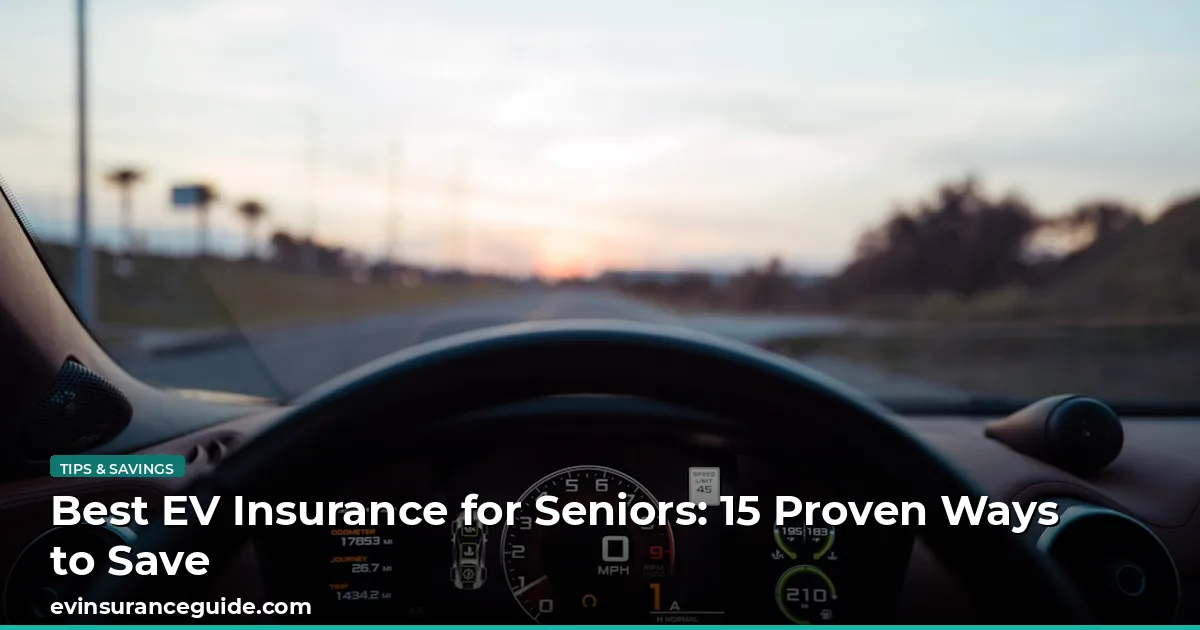 Best EV Insurance for Seniors: 15 Proven Ways to Save