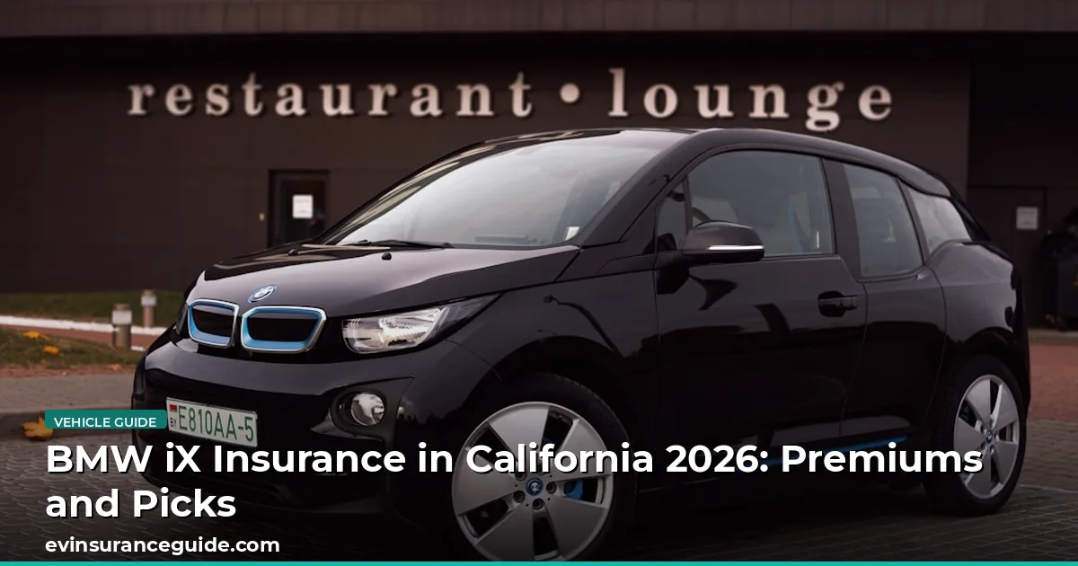BMW iX Insurance in California 2026: Premiums and Picks