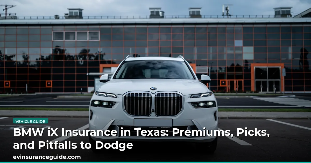 BMW iX Insurance in Texas: Premiums, Picks, and Pitfalls to Dodge