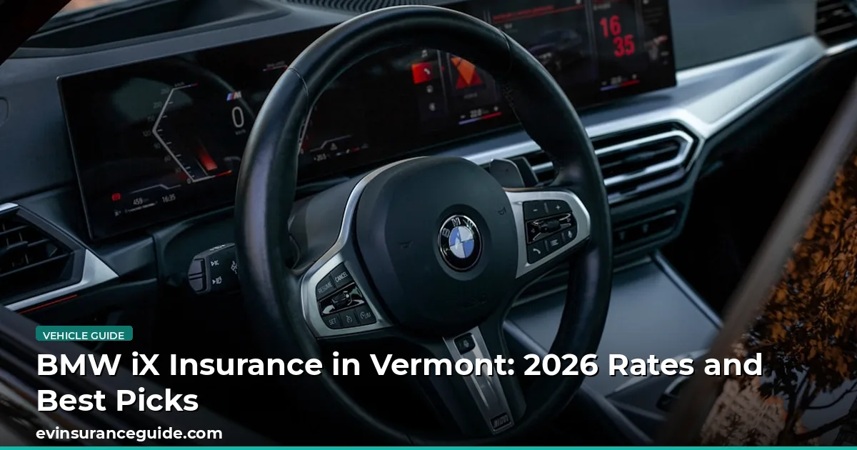 BMW iX Insurance in Vermont: 2026 Rates and Best Picks