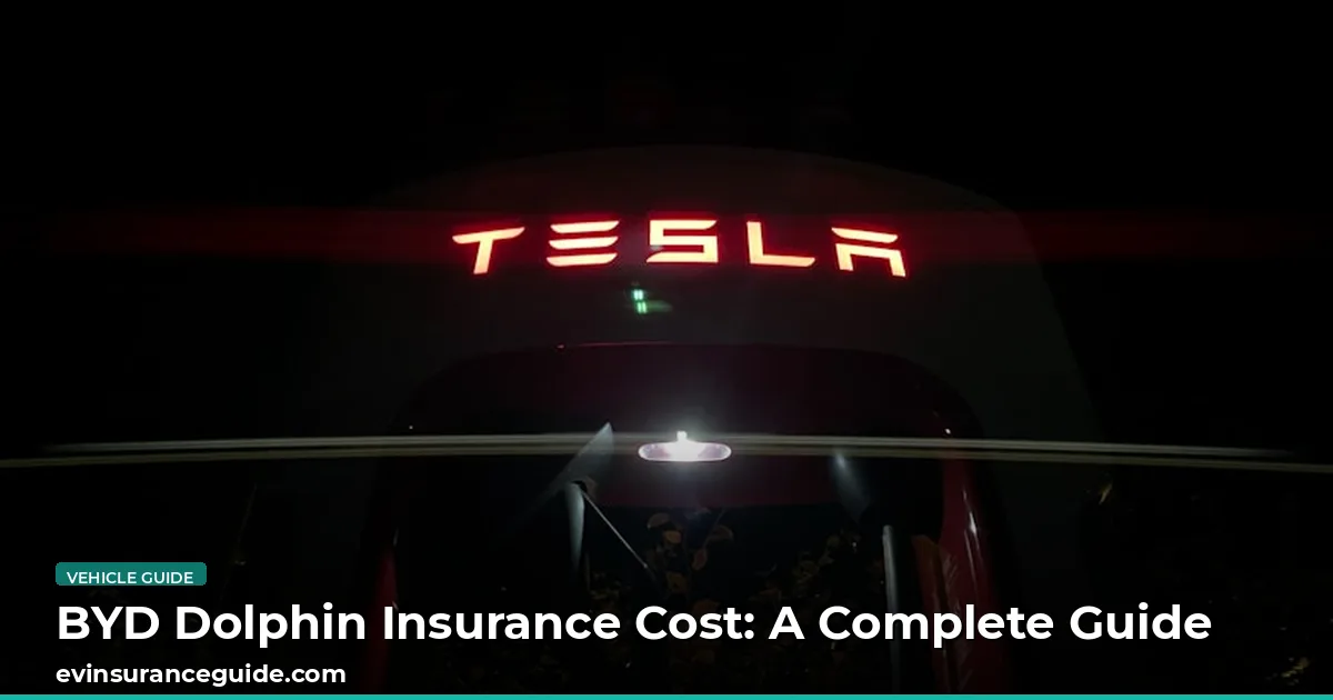 BYD Dolphin Insurance Cost: A Complete Guide
