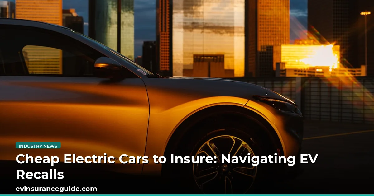 Cheap Electric Cars to Insure: Navigating EV Recalls