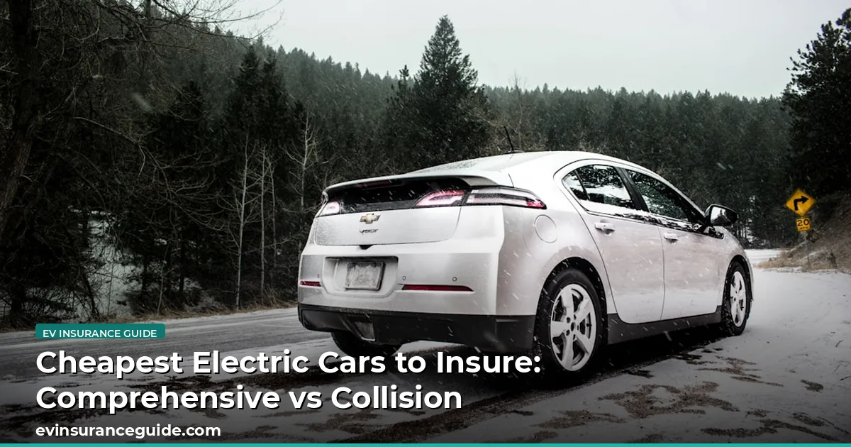 Cheapest Electric Cars to Insure: Comprehensive vs Collision