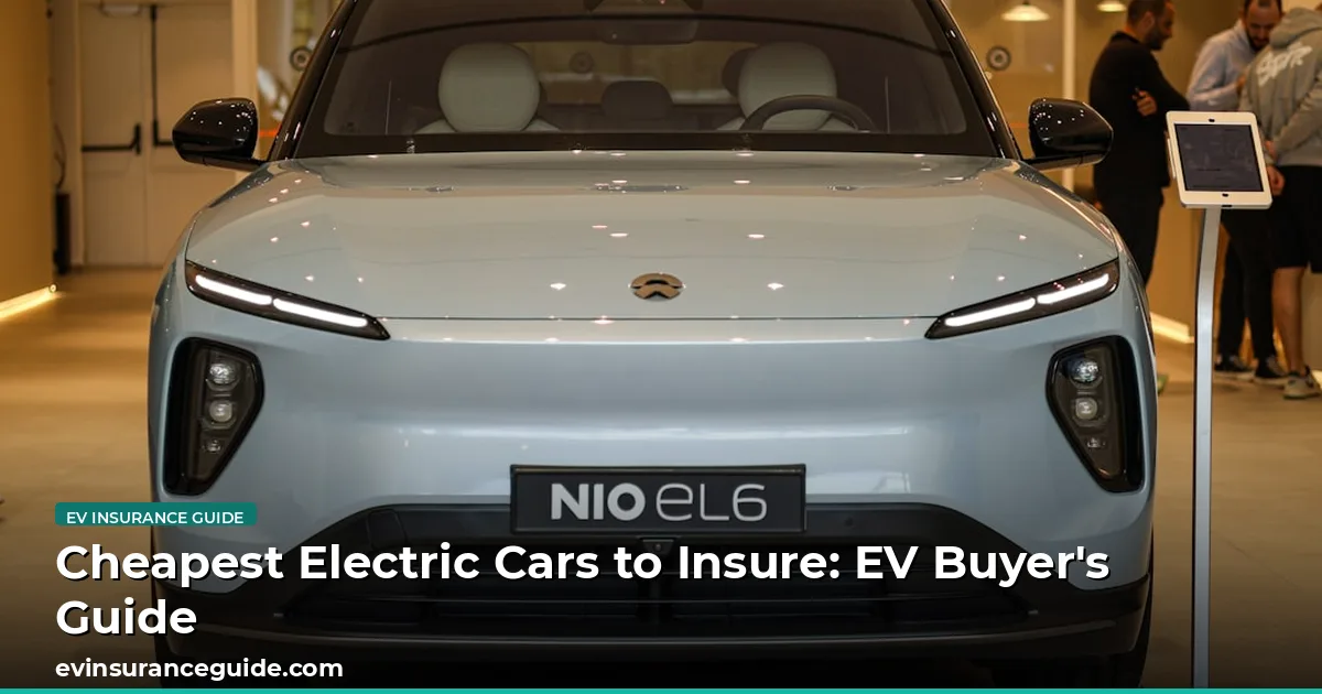 Cheapest Electric Cars to Insure: EV Buyer's Guide