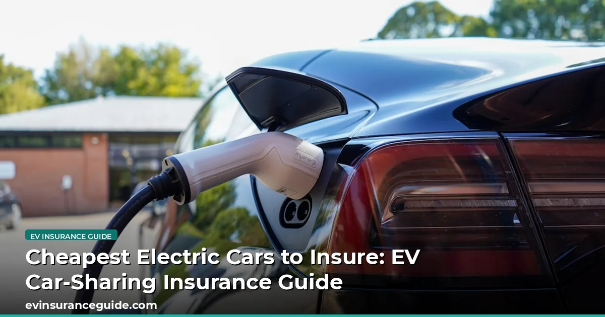 Cheapest Electric Cars to Insure: EV Car-Sharing Insurance Guide
