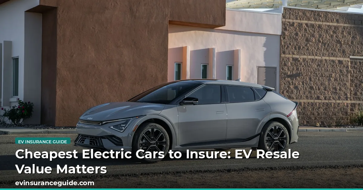 Cheapest Electric Cars to Insure: EV Resale Value Matters