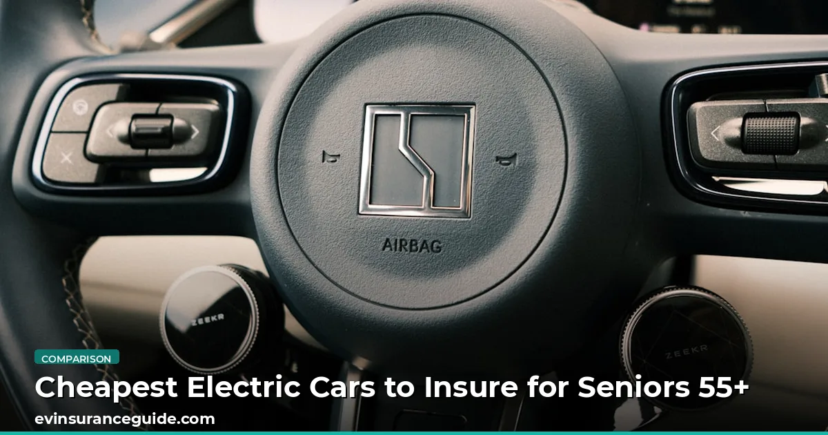Cheapest Electric Cars to Insure for Seniors 55+