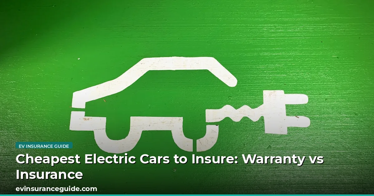 Cheapest Electric Cars to Insure: Warranty vs Insurance