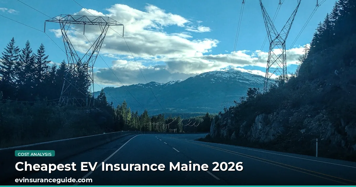 Cheapest EV Insurance Maine 2026