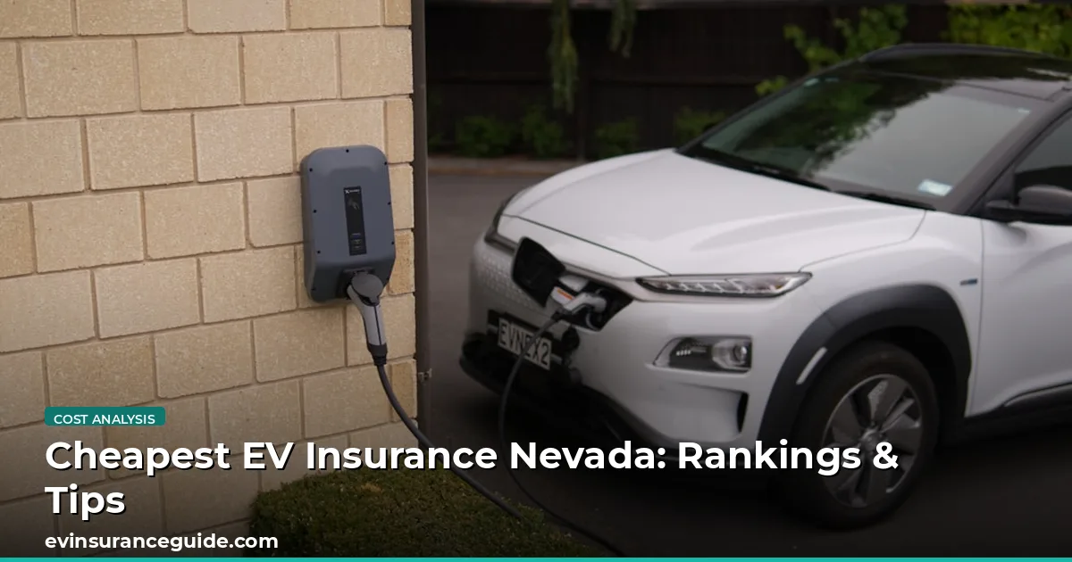 Cheapest EV Insurance Nevada: Rankings & Tips