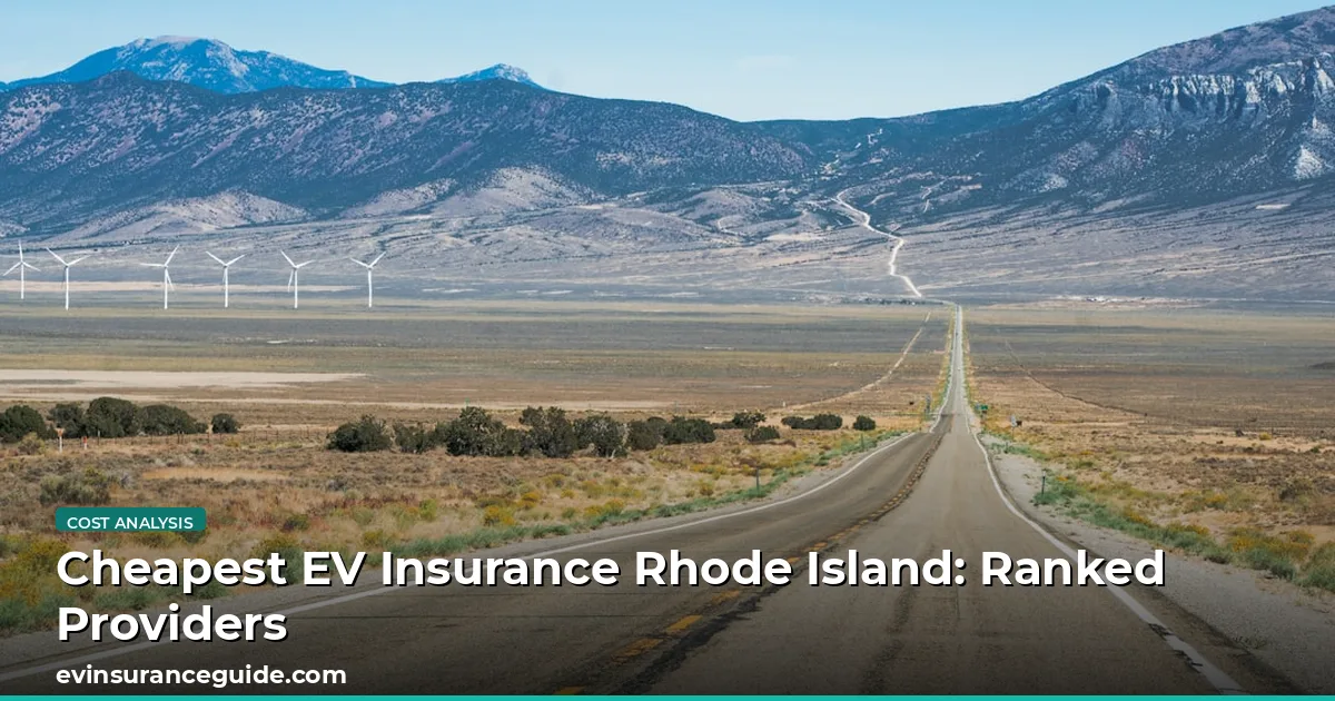 Cheapest EV Insurance Rhode Island: Ranked Providers
