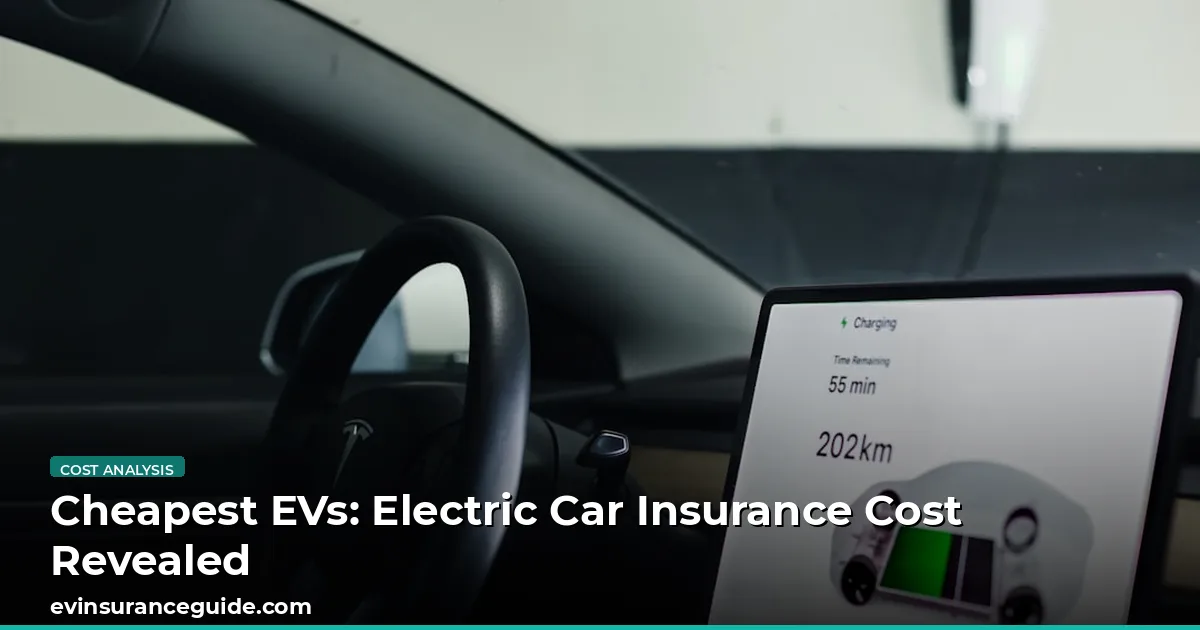 Cheapest EVs: Electric Car Insurance Cost Revealed