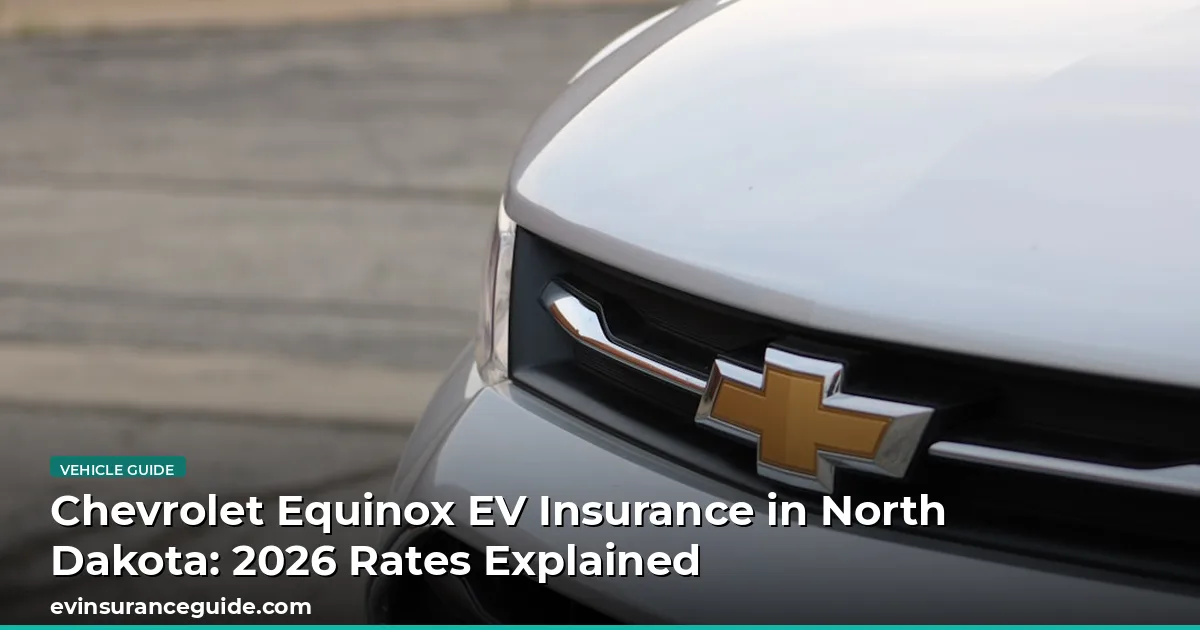 Chevrolet Equinox EV Insurance in North Dakota: 2026 Rates Explained