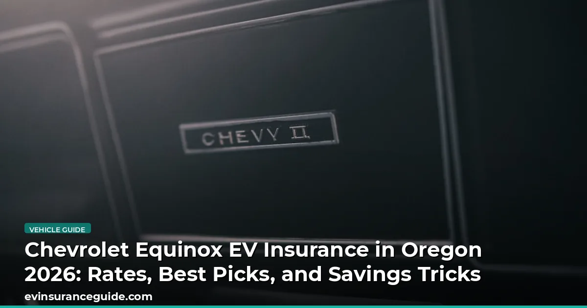 Chevrolet Equinox EV Insurance in Oregon 2026: Rates, Best Picks, and Savings Tricks