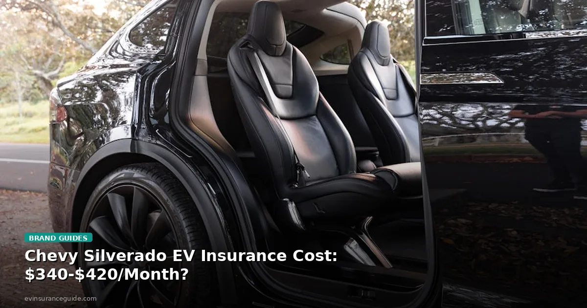Chevy Silverado EV Insurance Cost: $340-$420/Month?