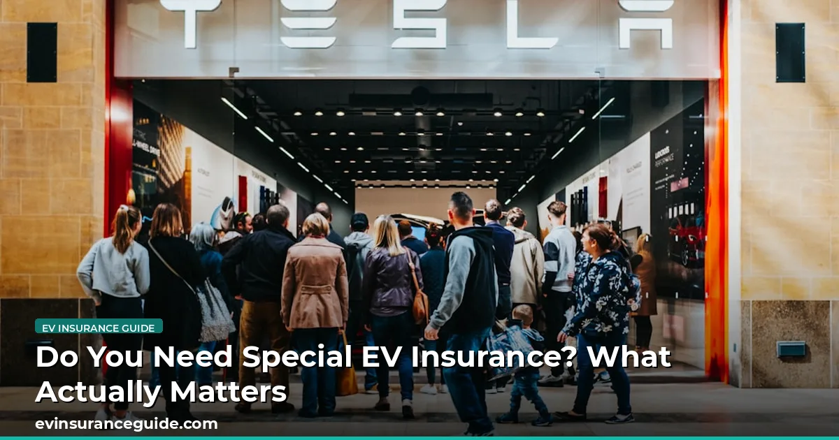 Do You Need Special EV Insurance? What Actually Matters
