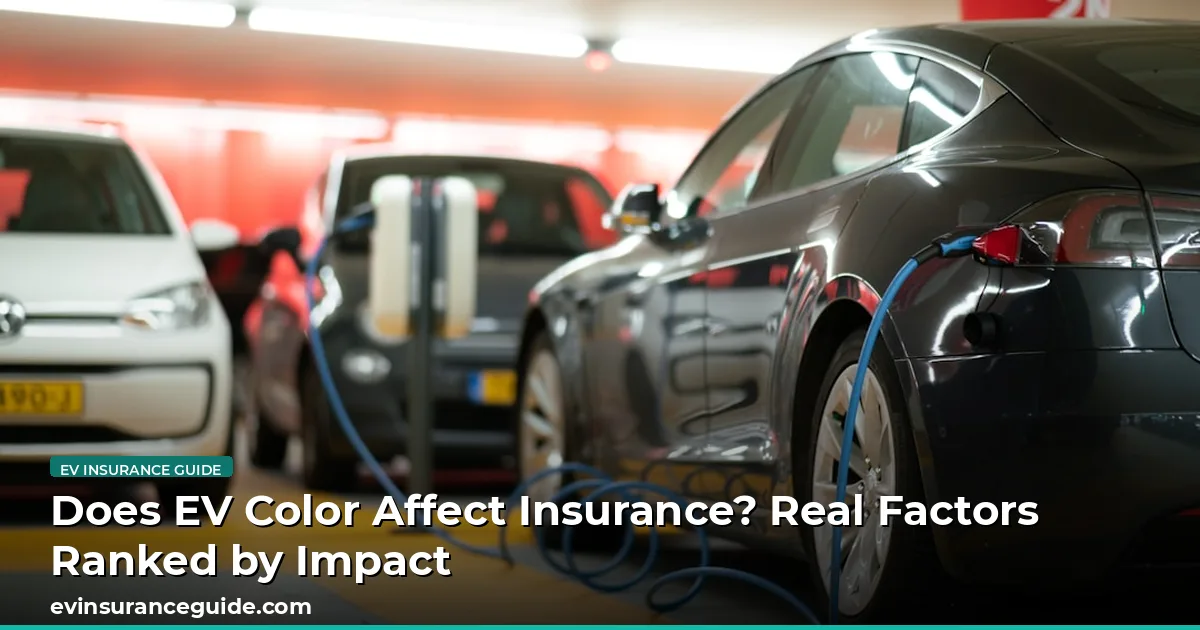 Does EV Color Affect Insurance? Real Factors Ranked by Impact