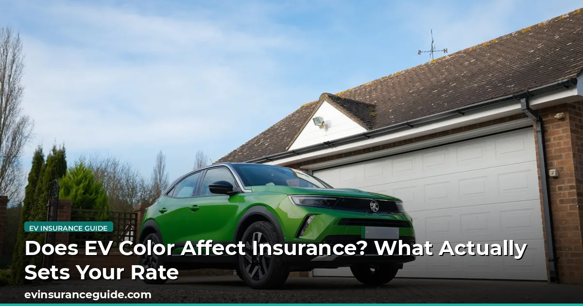 Does EV Color Affect Insurance? What Actually Sets Your Rate