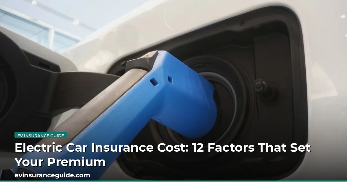 Electric Car Insurance Cost: 12 Factors That Set Your Premium
