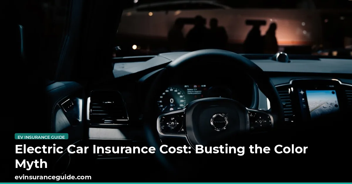 Electric Car Insurance Cost: Busting the Color Myth