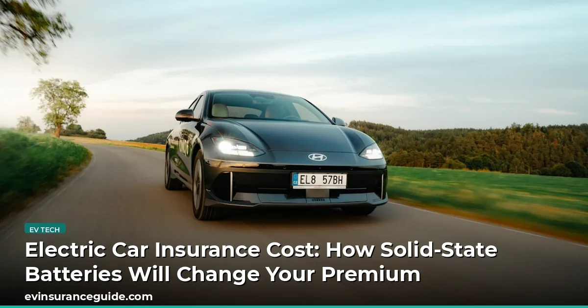 Electric Car Insurance Cost: How Solid-State Batteries Will Change Your Premium