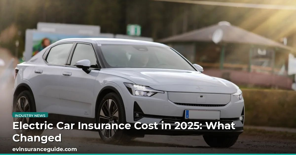 Electric Car Insurance Cost in 2025: What Changed
