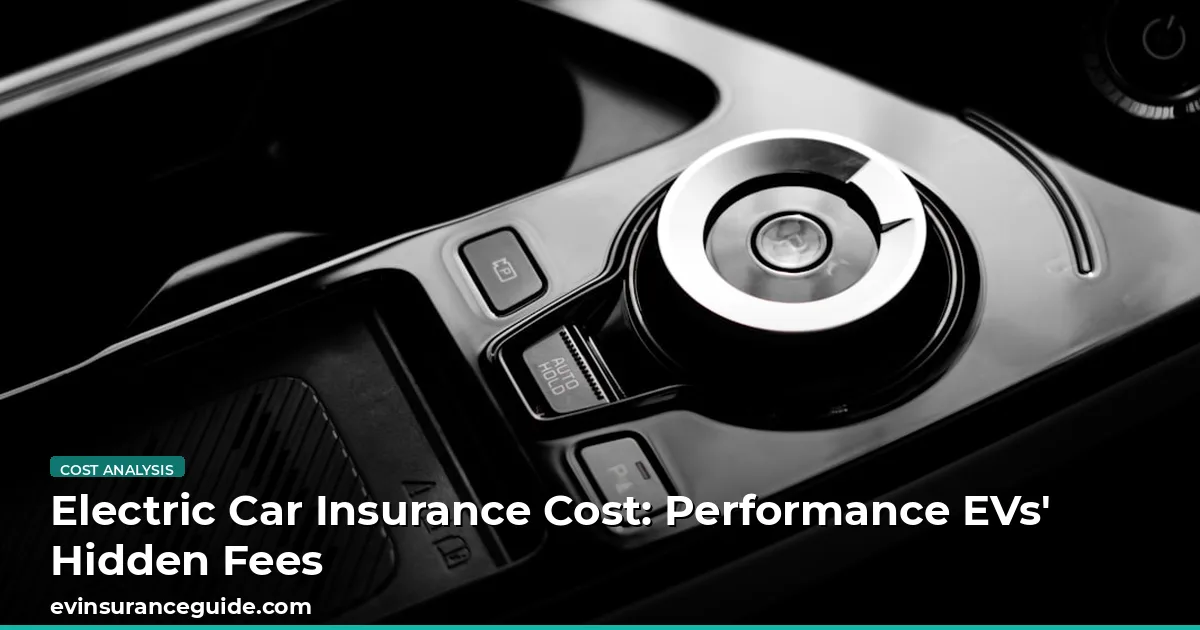 Electric Car Insurance Cost: Performance EVs' Hidden Fees