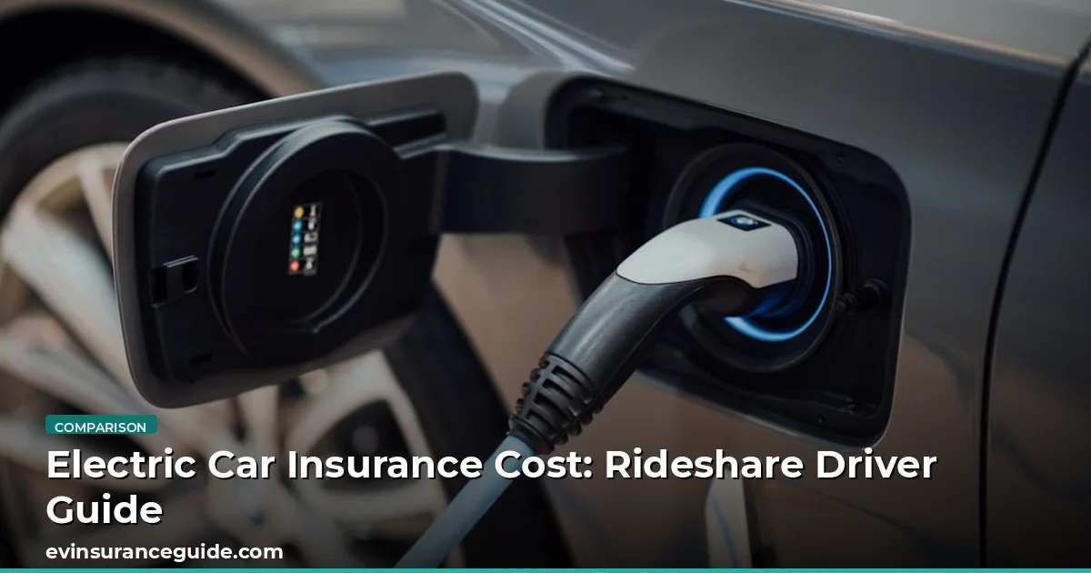 Electric Car Insurance Cost: Rideshare Driver Guide