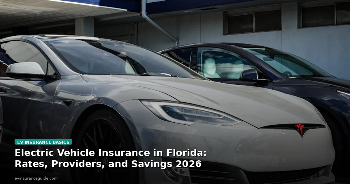 Electric Vehicle Insurance in Florida: Rates, Providers, and Savings 2026