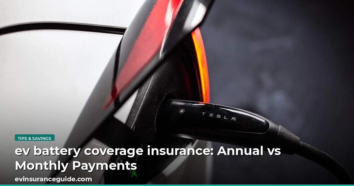 ev battery coverage insurance: Annual vs Monthly Payments