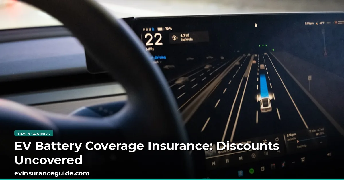 EV Battery Coverage Insurance: Discounts Uncovered