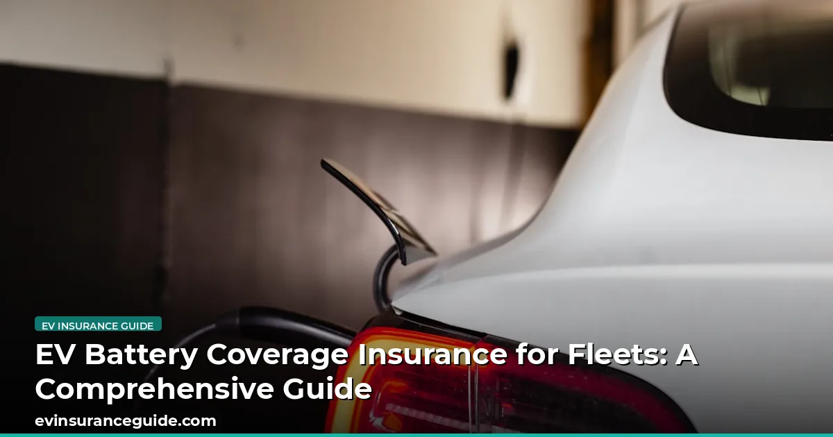 EV Battery Coverage Insurance for Fleets: A Comprehensive Guide