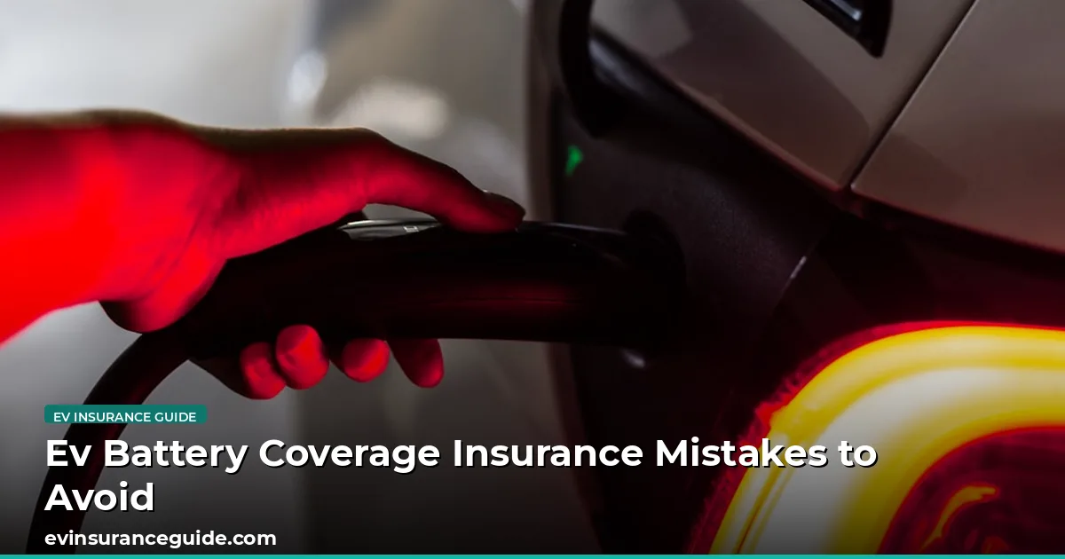 Ev Battery Coverage Insurance Mistakes to Avoid
