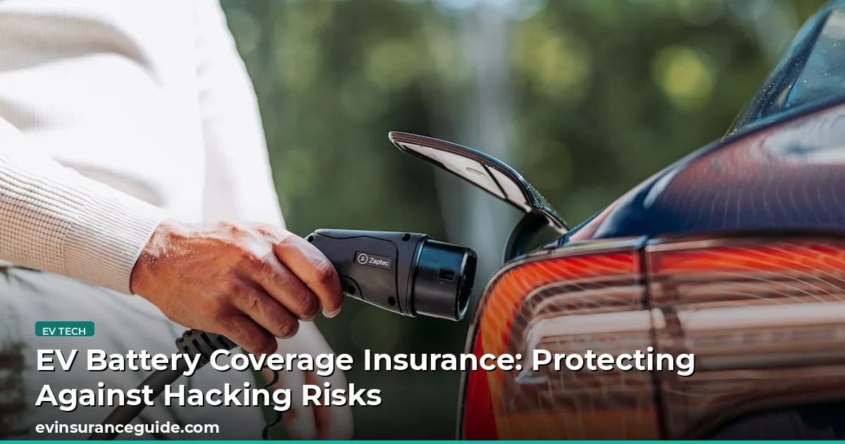 EV Battery Coverage Insurance: Protecting Against Hacking Risks