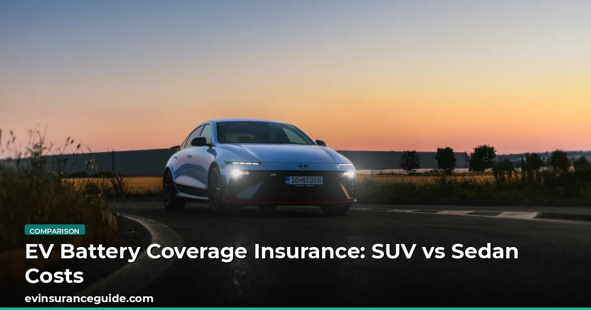 EV Battery Coverage Insurance: SUV vs Sedan Costs
