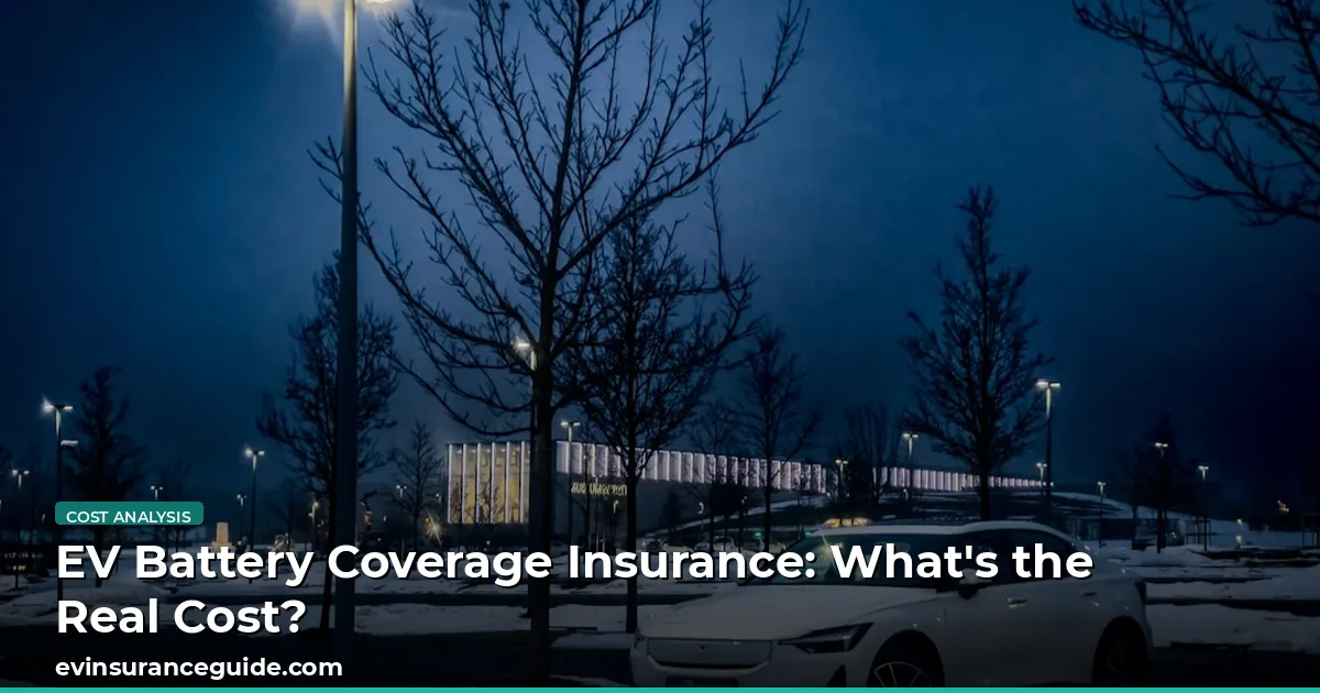 EV Battery Coverage Insurance: What's the Real Cost?