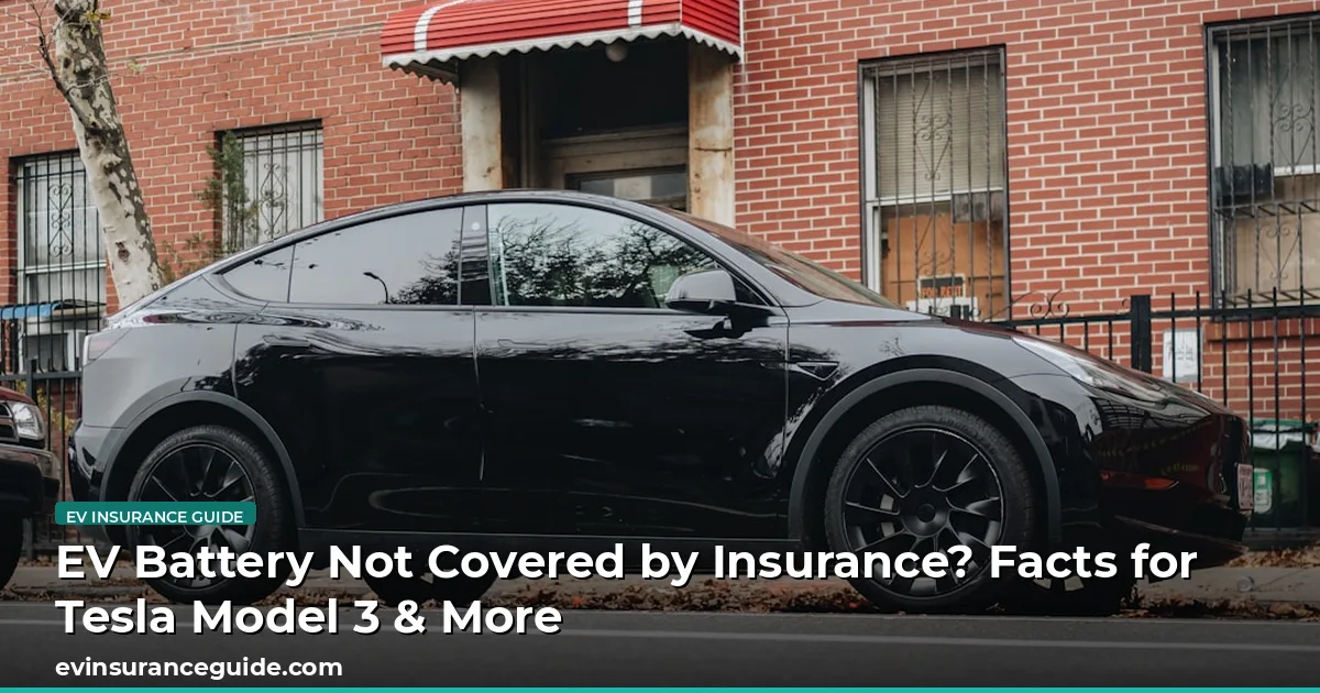 EV Battery Not Covered by Insurance? Facts for Tesla Model 3 & More