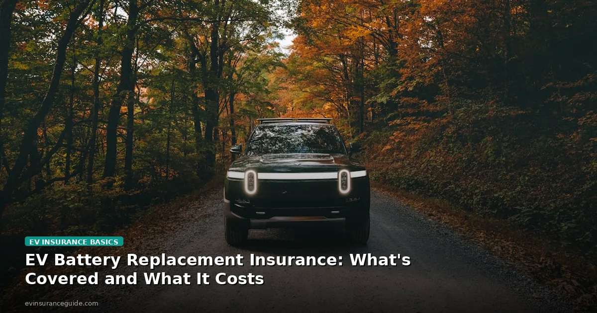 EV Battery Replacement Insurance: What's Covered and What It Costs